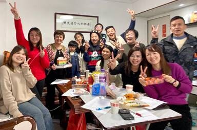 Group of smiling people