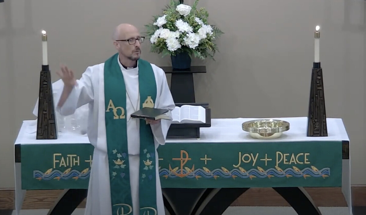 Pastor Bill Crowe shares a message.